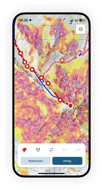 White Risk App Draw Routes