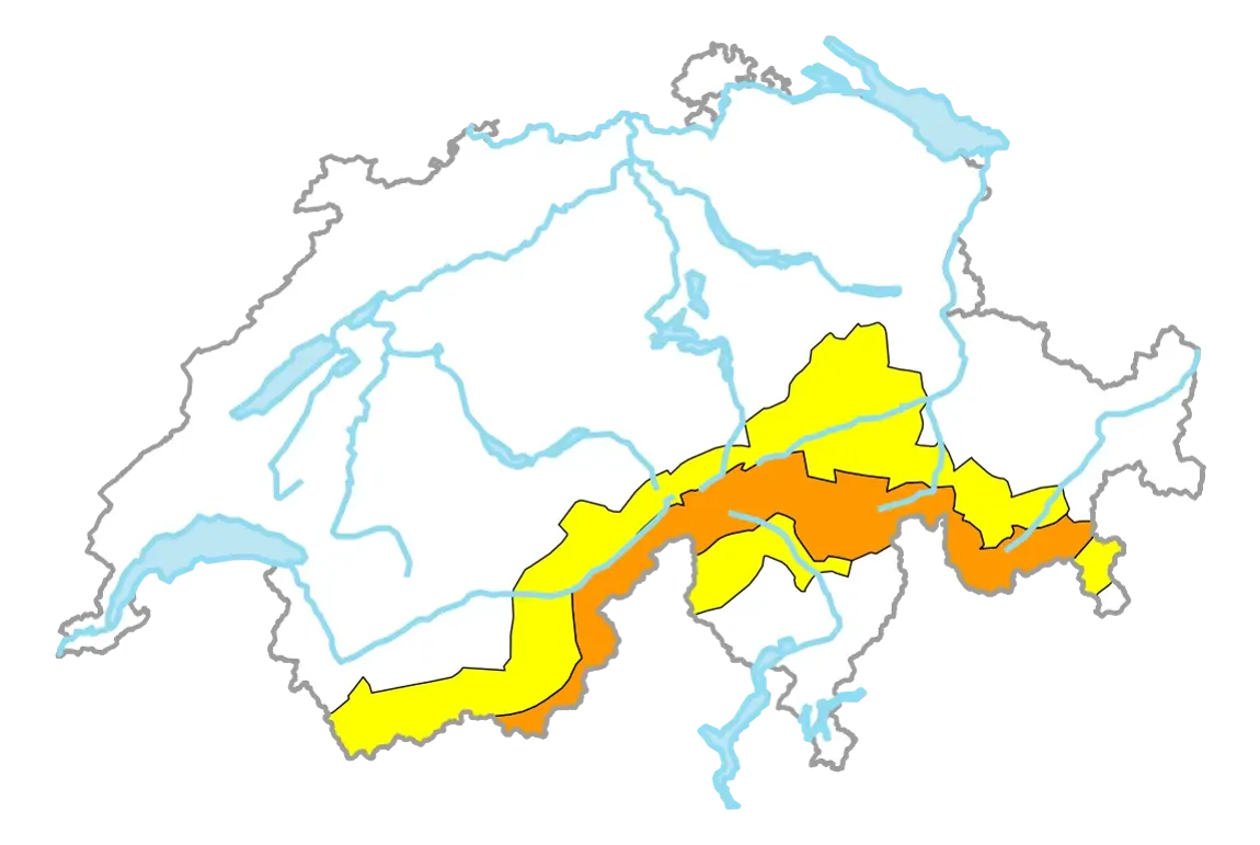 Carte actuelle du danger d'avalanches